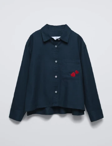 Camasa Zara, bleumarin Albastru