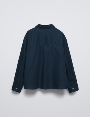 Camasa Zara, bleumarin