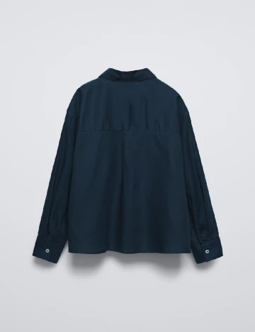 Camasa Zara, bleumarin Albastru