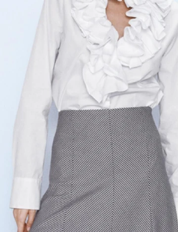 Fusta Zara, alb/negru