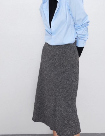 Fusta Zara, gri