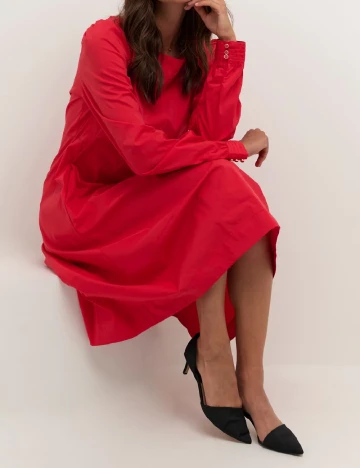 Rochie medie Culture, rosu