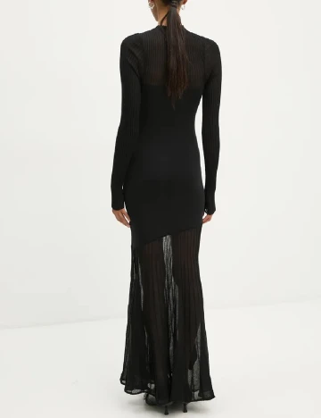 Rochie lunga Gestuz, negru Negru