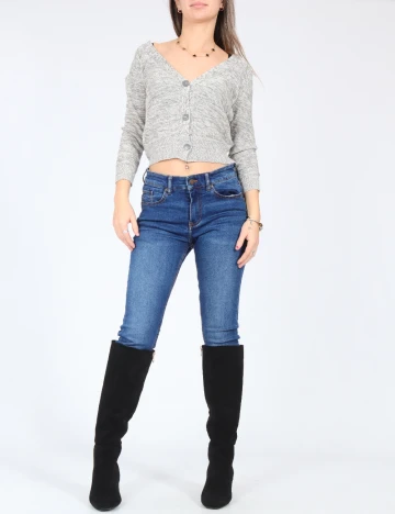 Cardigan Zara, gri Gri