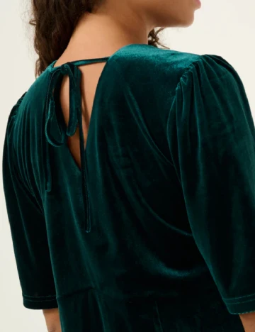 Rochie medie Cream, verde