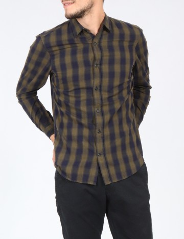 Camasa Pull&Bear, verde