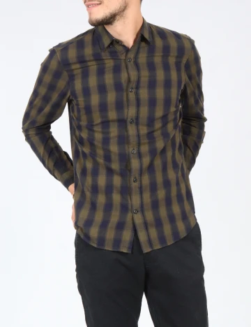 Camasa Pull&Bear, verde Verde