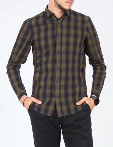 Camasa Pull&Bear, verde Verde