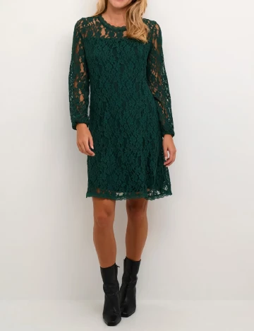 Rochie scurta Cream, verde