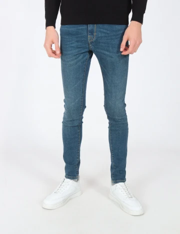 Blugi Pull&Bear, bleumarin Albastru