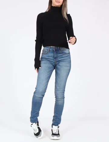 Blugi Pull&Bear, albastru Albastru