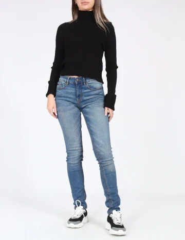 Blugi Pull&Bear, albastru Albastru