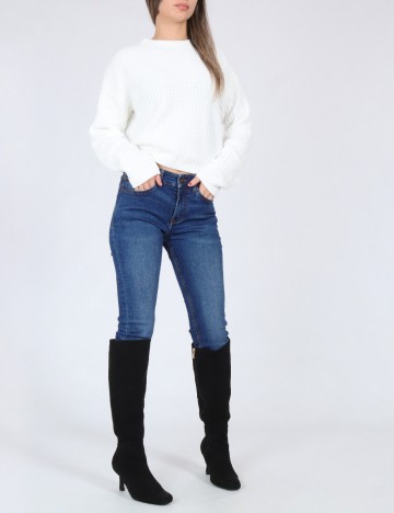 Pulover Bershka, alb