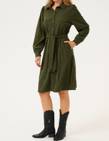 Rochie scurta Cream, verde