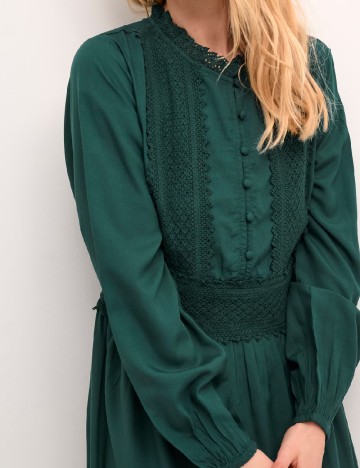 Rochie scurta Cream, verde