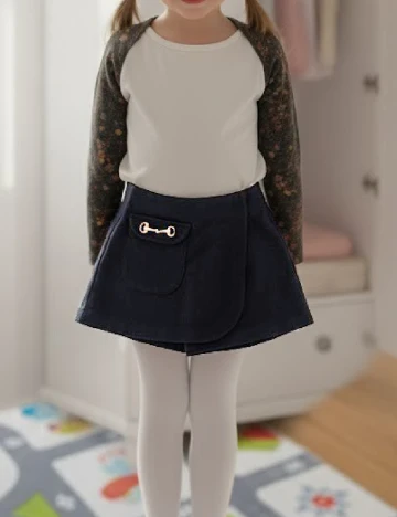 Fusta pantalon Zara, bleumarin Albastru