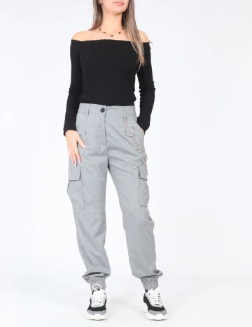 Pantaloni Zara, gri Gri