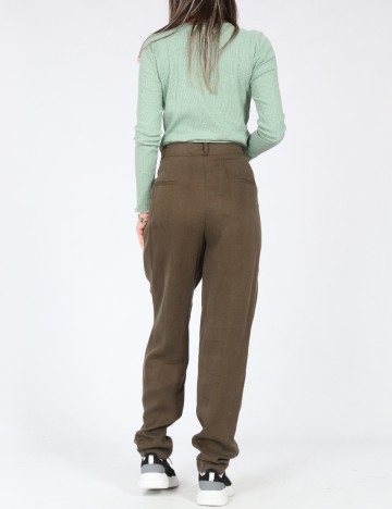 Pantaloni Zara, kaki