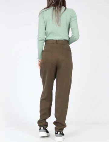 Pantaloni Zara, kaki Verde