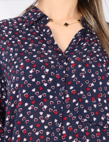 Camasa Pull&Bear, bleumarin