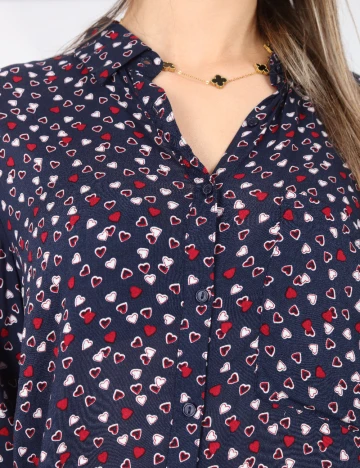 Camasa Pull&Bear, bleumarin Albastru