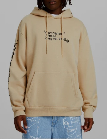 Hanorac Bershka, maro deschis Maro