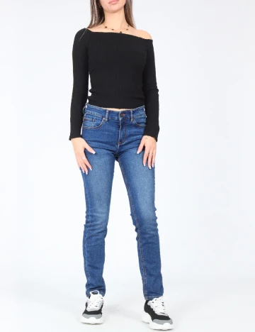 Top Bershka, negru Negru