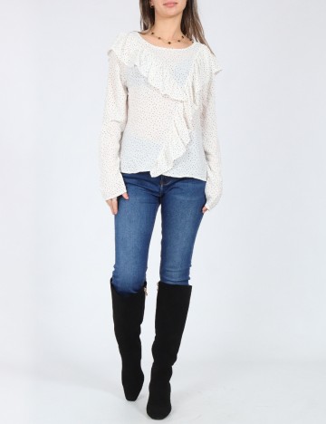 Bluza Pull&Bear, alb/negru