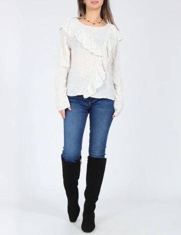 Bluza Pull&Bear, alb/negru Alb