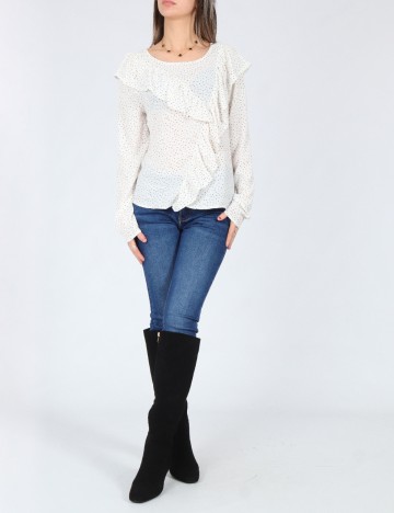 Bluza Pull&Bear, alb/negru