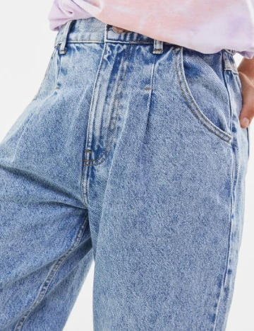 Blugi Bershka, bleu Albastru