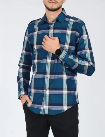 Camasa Zara, albastru Albastru