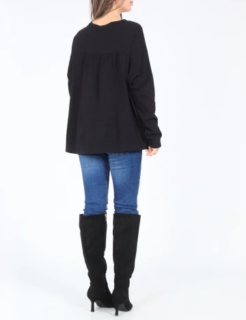 Bluza Oversize Pull&Bear, negru Negru