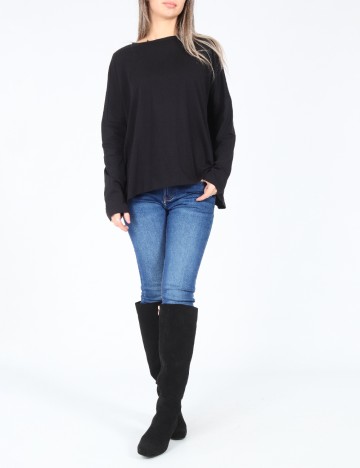 Bluza Oversize Pull&Bear, negru