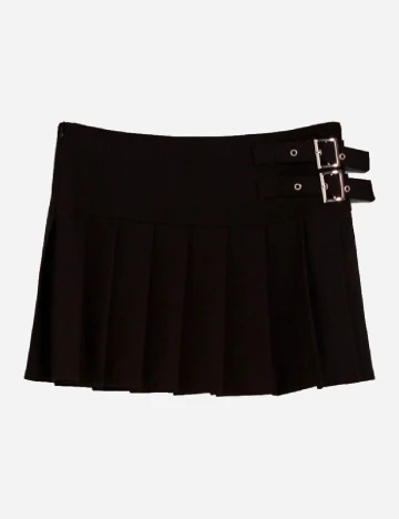 Fusta Bershka, negru Negru