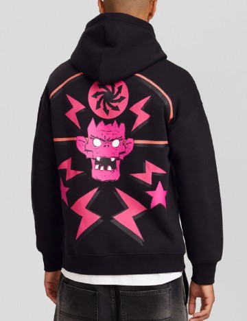 Hanorac Bershka, negru