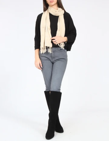 Esarfa Bershka, crem Crem