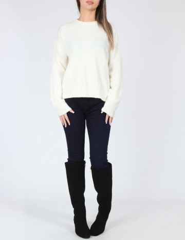 Bluza Oversize Bershka, alb