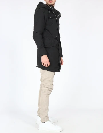 Geaca Pull&Bear, negru Negru