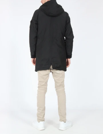 Geaca Pull&Bear, negru Negru