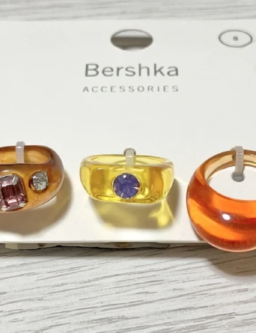 Set Inele 3 bucati Bershka, mix culori Mix culori