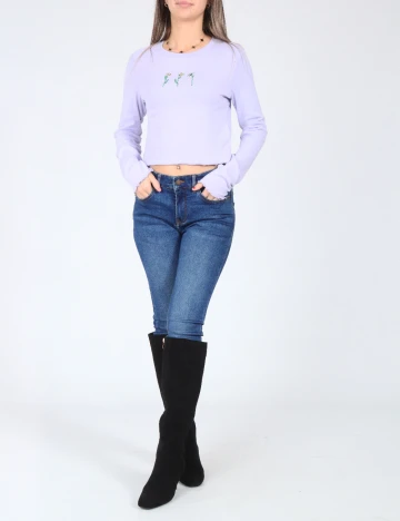 Bluza Bershka, mov Mov