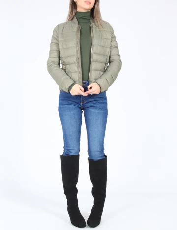 Geaca Bershka, verde Verde