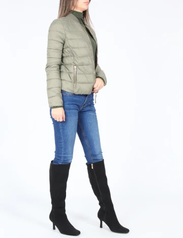 Geaca Bershka, verde Verde