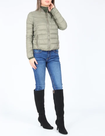 Geaca Bershka, verde Verde