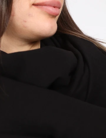 Esarfa circulara Bershka, negru Negru