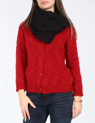 Esarfa circulara Bershka, negru Negru