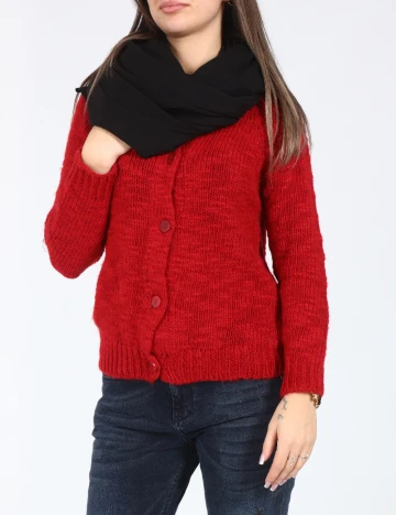 Esarfa circulara Bershka, negru Negru