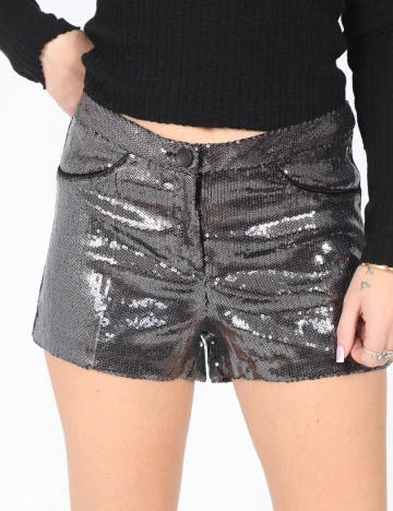 Pantaloni scurti Bershka, gri Gri