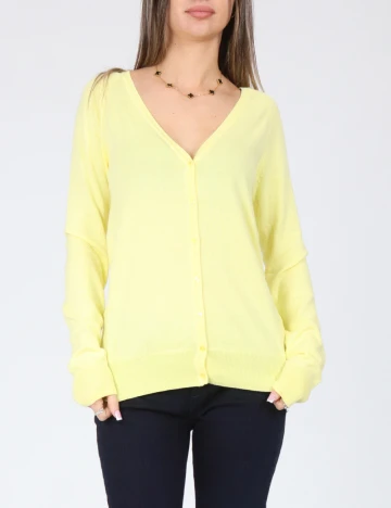 Cardigan Zara, galben Galben